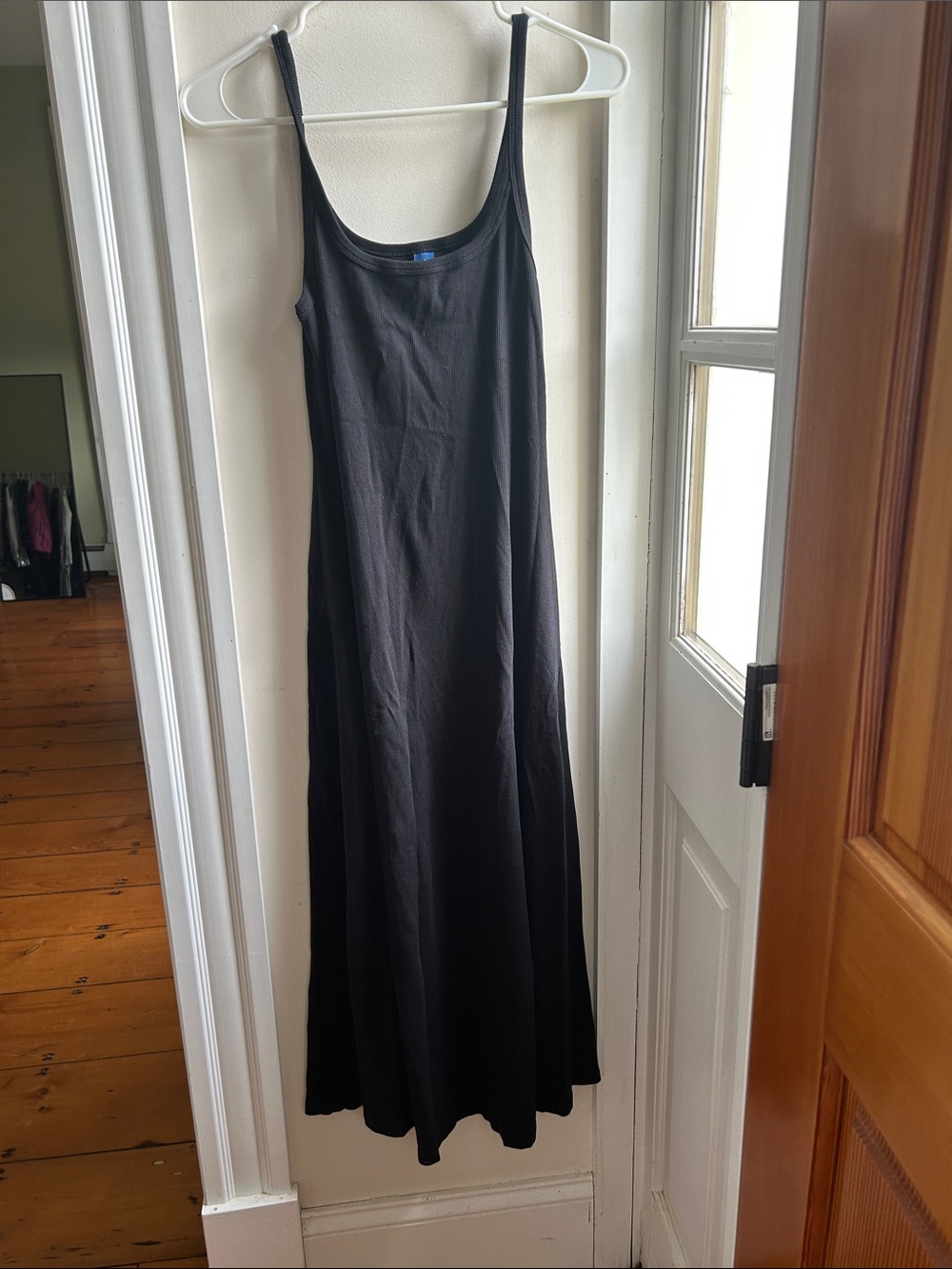 Old Navy Black Maxi Slip Dress